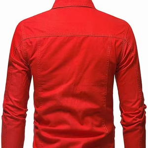 Wholesale High Quality Custom Logo Front 100% Cotton <b>Men's</b> Winter Casual <b>Jeans</b> Jacket Breathable Eco-Friendly Quick Dry Outdoor - Product Image 1