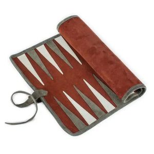 Jeu de backgammon de luxe enroulable en cuir souple, jeu de voyage portable, backgammon pliable pour adultes, jeu de backgammon d'intérieur et d'extérieur - Product Image 2