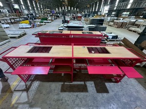 Étagères en métal avec revêtement en poudre personnalisé |   Étagère d'exposition au sol robuste pour la vente au détail ADONG |   OEM accepte l'installation rapide - Product Image 3