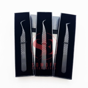 Professionnel meilleurs embouts de fibre d'acier inoxydable cils de volume incurvés outil d'extensions de cils de marque privée beauté durable - Product Image 6