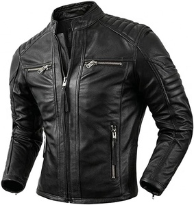 <b>Top</b> Selling Men's Stylish Genuine Leather Streetwear Jacket Sherpa Lining <b>Fur</b> Trim-Multiple Colors Available Best Selling Price - Product Image 1
