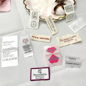 Etiquetas de Seda para Ropa, Nuevas y Más Vendidas, Etiquetas Blancas Personalizadas para Logotipo de Marca, Etiqueta Tejida para Ropa de Marca, Buena Calidad - Product Image 5