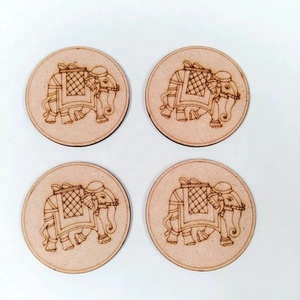 Posavasos Cuadrados de MDF Personalizables de Estilo Lujoso para Sublimación, Impresiones Personalizadas, Ecológicos, de 10 mm de Grosor - Product Image 1