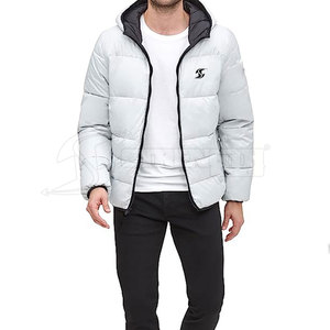 Wholesale Custom Logo Front Hooded Eco-Friendly Lightweight Polyester/Cotton <b>Men</b> <b>Puffer</b> <b>Jacket</b> Waterproof Outdoor Winter Use - Product Image 2