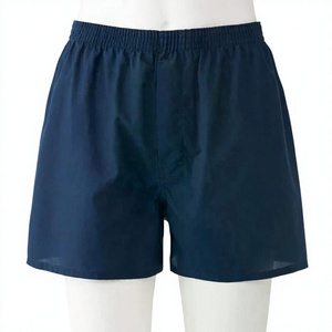 Calzoncillos bóxer de algodón 100% para hombre 2026, de tiro medio, holgados, con estampado de flechas y cuadros tejidos, transpirables, con logotipo personalizado en la cintura. - Product Image 1