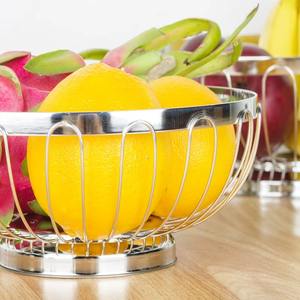 Cesta de frutas artesanal de alambre abierto que permite la circulación libre del aire, manteniendo las frutas crujientes y frescas por más tiempo. - Product Image 6