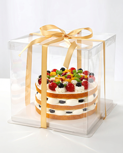 Customizable Modern Square Acrylic Gift <b>Box</b> - Premium Transparent <b>Cake</b> & Cookie Display Case for <b>Weddings</b>, Birthdays & Events - Product Image 3