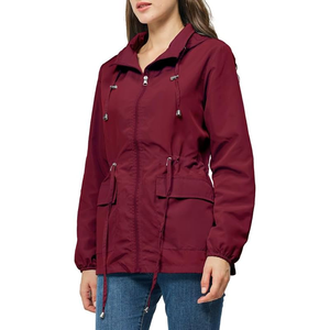 Men's Summer Waterproof Printed Lightweight Hooded Hiking Softshell Denim <b>Rain</b> <b>Jacket</b> - Product Image 3