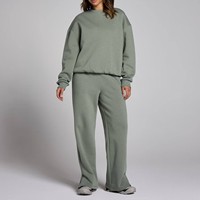 Nouveaux Joggers Femme Hiver Oversize à Logo Personnalisé, Taille Élastique, en Polaire, Coupe Large, Vente en Gros
