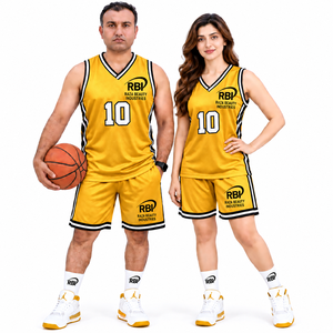 Camiseta de Baloncesto Personalizada, 220g, 100% Poliéster, Secado Rápido, Sublimada, con Nombre del Jugador, Cintura Elástica, Sin Mangas, para Hombre - Product Image 1