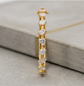 กำไลข้อมือเพชรเทียมทรงเทนนิส 9.00 มม. รับรองโดย IGI ทองคำขาว 14K สไตล์คลาสสิกสำหรับผู้หญิง สวมใส่ได้ทุกวัน น้ำหนัก 11 กรัม - Product Image 2