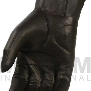 Nouveauté : Gants de mode en cuir pur noir / Gants de mode en cuir fabriqués au Pakistan, parmi les plus vendus - Product Image 5