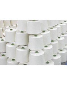 โรงงานขายส่งผ้าฝ้ายสีขาวดิบคุณภาพสูงหวีเส้นด้ายขนาดกะทัดรัด Anti-Pilling ผ้าฝ้าย 100% แหวนปั่นเส้นด้ายสําหรับผ้าถัก - Product Image 3