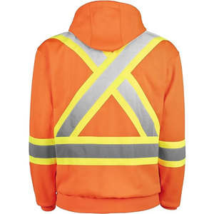 Hi <b>Vis</b> Safety Fleece Pull Over Hoodie <b>Jumper</b> Jacket Workwear Kangaroo Pen Pocket Hi Viz <b>Vis</b> <b>High</b> Visibility - Product Image 6