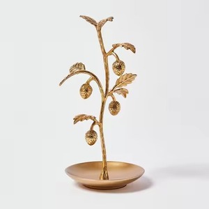 Support à bijoux en métal élégant, présentoir décoratif pour colliers, boucles d'oreilles, bracelets, bagues, pour la maison et la coiffeuse, rangement et exposition - Product Image 1