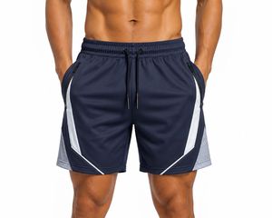 Shorts de sport en toile vert olive pour homme, séchage rapide, avec cordon de serrage à la taille, longueur mi-cuisse, pour entraînement et gym, écologiques - Product Image 3
