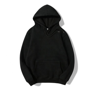Custom Unisex Casual Fashion Fleece <b>Sweatshirt</b> Hoodie Heavy Weight Plain Dyed Solid Color Winter Autumn OEM Digital Printing - Product Image 5