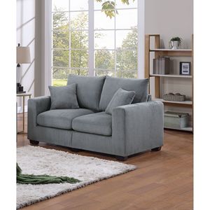 Set Divano e Poltrona Classico in Corduroy a 2 Pezzi per Soggiorno, con Braccioli Quadrati e Cuscini Morbidi - Product Image 4