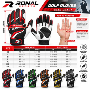 Leather Golf Gloves Men's Left Right Hand Soft Breathable Pure Sheepskin Golf Gloves Golf Accessories Premium Quality 2026 - Product Image 6