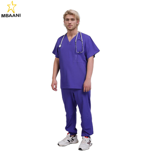 ชุดยูนิฟอร์มแพทย์ชาย ชุดสครับแพทย์ เสื้อและกางเกงสครับแพทย์ เสื้อมีกระเป๋า 5 ช่อง และกางเกงมีกระเป๋า 5 ช่อง - Product Image 5