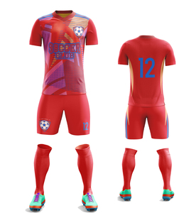 Ensemble de maillots de football sublimés pour hommes, col en V, manches courtes, évacuation de l'humidité, coupe athlétique, toutes saisons, uniforme adulte - Product Image 6