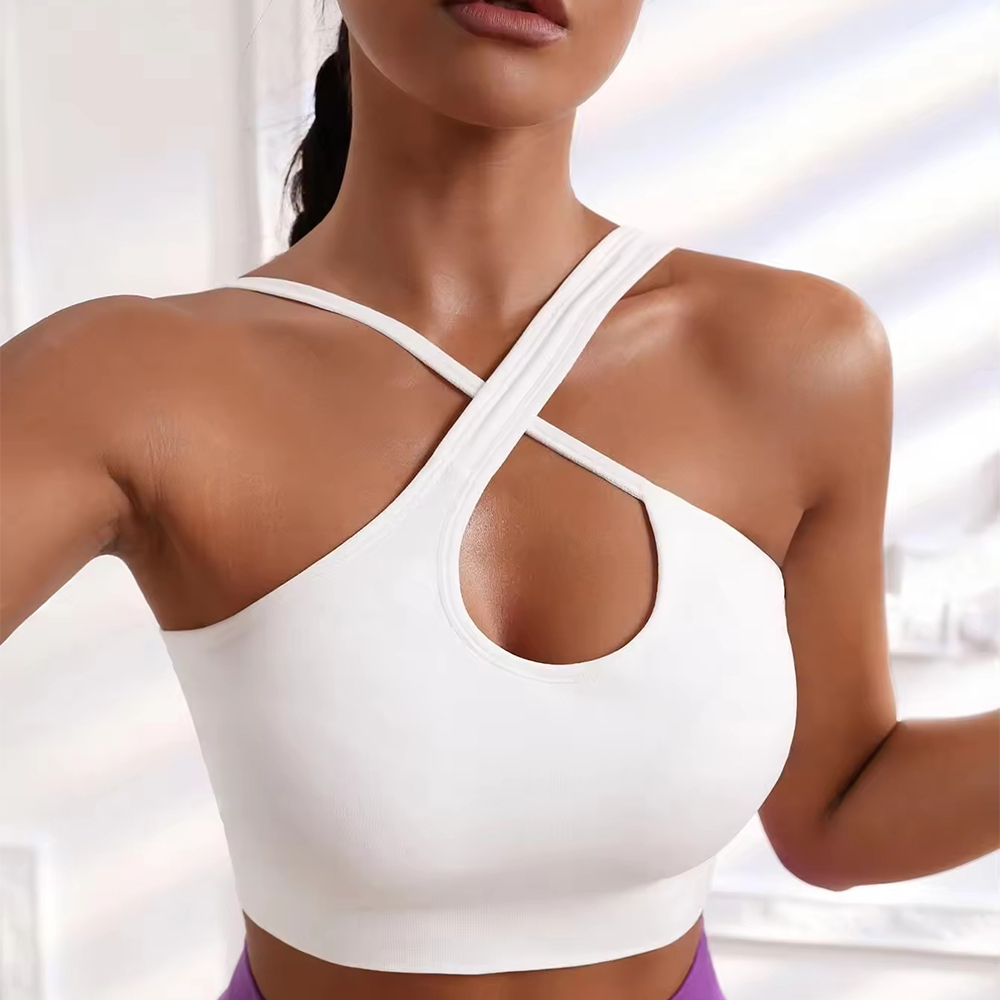 Medium Impact Sports Bra Women Moderate Support Breathable Moisture Wicking Racerback Training