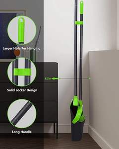 Ensemble balai et pelle pour l'amélioration de la maison, balai à long manche de 52 pouces avec pelle, ensemble combiné pour le nettoyage des sols de la maison, de la cuisine, de la salle et du bureau - Product Image 5