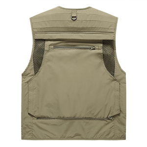 Chaleco Cargo Transpirable para Hombre, Ligero, Informal, para Viajes al Aire Libre, con Múltiples Bolsillos, para Adultos - Product Image 2