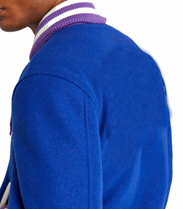 All Wool Varsity Jackets Custom Collar Varsity Quilted Lining Baseball University Varsity Jackets For <b>Men</b> - Product Image 2
