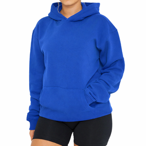 Sweat-shirt à capuche oversize pour femme, en polaire, chaud, décontracté, streetwear, mode hiver - Product Image 1