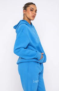 Colorful Hooded Cotton Winter Streetwear Sports Wear Outfit <b>Vest</b> Leggings Gym Jacket Fitness Apparel Women's Tracksuit Yoga Set - Product Image 1