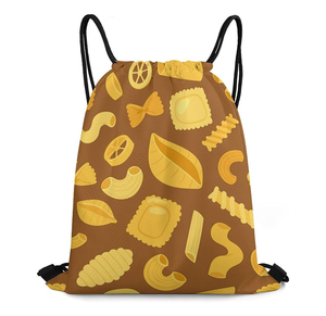 Lightweight Custom Logo Sublimation <b>Drawstring</b> Backpack Customized <b>Waterproof</b> Eco-Friendly Polyester <b>Bags</b> - Product Image 1