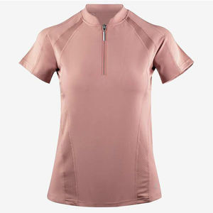 Camiseta Deportiva Personalizada para Mujer, de Spandex/Poliéster, para Montar a Caballo, Cuello Redondo, Manga Larga, Ajustada, Transpirable, Informal, Básica - Product Image 3