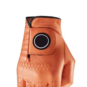 Gants de golf en cuir Cabretta personnalisés avec logo – Légers, à doigts complets, antidérapants, avec sangle de poignet réglable, unisexes, pour le sport - Product Image 5