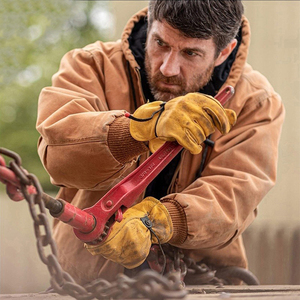 Best Hot Selling Driving <b>Gloves</b> Top Quality Comfortable Hand Protection Working <b>Gloves</b> Workplace Safety Leather <b>Driver</b> <b>Gloves</b> - Product Image 5