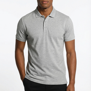 Polo pour homme à manches courtes en mélange de coton, style classique, vêtements décontractés pour tous les jours, vente en gros - Product Image 1
