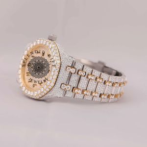 นาฬิกาข้อมือหรูหรา Speed Gift Jewelry ประดับเพชรโมอิสซาไนต์ ระบบอนาล็อก ควอตซ์ ETA Movement ขนาด 28 มม. กระจกแซฟไฟร์ กันน้ำ 10 เมตร พร้อมฟังก์ชั่นวัน/วันที่ สำหรับผู้ชาย - Product Image 3