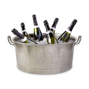 Enfriador de Vino y Champán Redondo de 5 Litros de Capacidad, Cubetas para Bebidas de Acero Inoxidable de Doble Pared, Cubo de Hielo Grande, Artículos para Eventos y Fiestas - Product Image 6