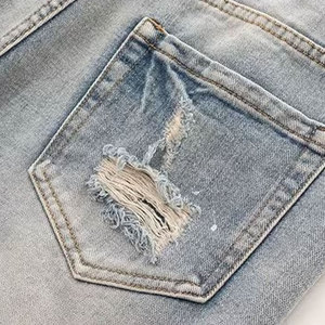 Shorts Desgastados para Hombre, Diseño Roto, Estilo Urbano Juvenil - Product Image 5