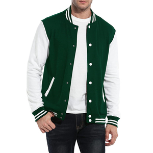Fabricant OEM, vestes varsity d'hiver pour hommes de haute qualité, respirantes, en laine/polyester, fermeture à un bouton, couleurs personnalisables - Product Image 1