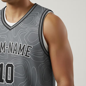 Uniformes de Baloncesto de Invierno Transpirables Personalizados de Primera Calidad, Conjuntos de Uniformes de Equipo para Hombre y Mujer 100% Poliéster de Alta Calidad para Juegos de Verano - Product Image 4