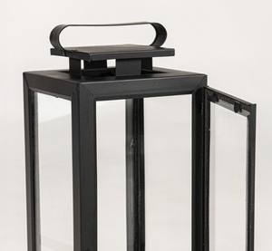 Art Empire Exports – Nouvelle Lanterne Carrée Moderne en Fer Noir avec Panneaux en Verre, Faite à la Main, Décoration d'Intérieur pour Halloween et Anniversaire - Product Image 3