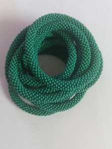 ใหม่สีทึบลูกปัดแก้วเลียนแบบมุกเสน่ห์สร้อยข้อมือของขวัญสำหรับทุกเพศ - Product Image 2