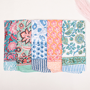 Foulard carré en coton à motifs floraux bohèmes, bandana multifonctionnel, couvre-chef, couvre-cou, vêtement décontracté, mode, haute qualité, printemps-été - Product Image 2