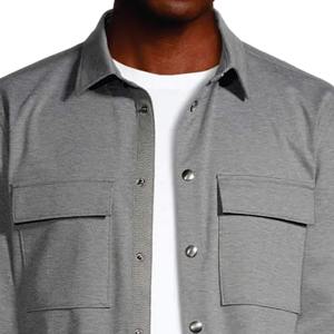 เสื้อเชิ้ตผู้ชายพรีเมียมขายส่ง เสื้อแจ็คเก็ตผ้าแฟลนเนล อุ่นสบาย ผ้าฝ้ายลายสก็อต แขนยาว ติดกระดุม ทรงโอเวอร์ไซส์ สวมใส่สบายในฤดูหนาว รับทำโลโก้ตามสั่ง OEM - Product Image 3