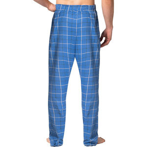 Blue Plaid <b>Men</b> Flannel Pants Classic <b>Pajama</b> Pants Cotton Nightwear Comfort Fit Relaxed Lounge Wear Sleepwear Trouser - Product Image 5