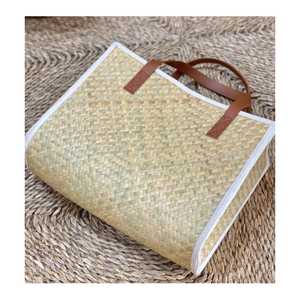 Bolso de Mano Bohemio de Paja con Bordado Floral, Ecológico, Bandolera, Mini Bolso de Verano para Mujer - Product Image 3