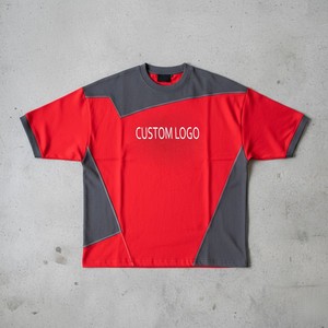 Camiseta Henley Personalizable para Hombre, Color Personalizado, Venta al Por Mayor, Corte Ajustado, Manga Corta, Estilo Deportivo, para Gimnasio - Product Image 1