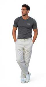 Camiseta de Manga Corta para Hombre Oneten Apparel, Color Gris Oscuro, Cuello Redondo, 100% Algodón, Estilo Urbano, Tejido Grueso - Product Image 5