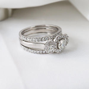 Igi/gia แล็บตัดเพชรวินเทจ14K สีเหลืองทองสำหรับทุกเพศงานแต่งงาน/วันครบรอบ/ปาร์ตี้แหวนสำหรับงานหมั้น - Product Image 4